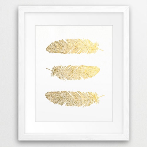 Feathers Wall Art Print Wall Art Decor Bathroom Decor Etsy