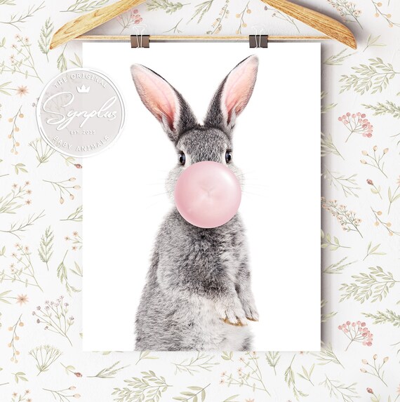 A Cute Bunny Rides on a Swing, on a Tree. Art Poster for the Nursery on a  Blue Background Stock Photo - Image of wall, cute: 255037070