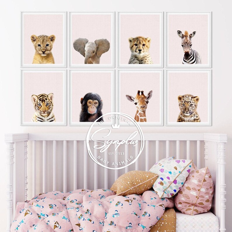 Nursery Animal Prints Safari Nursery Decor Baby Animals Etsy