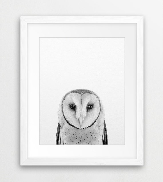 Printable Woodland Baby Shower Black and White Animal Print Woodlands Nursery Decor Owl Print Peekaboo Animals Baby Woodland Decor