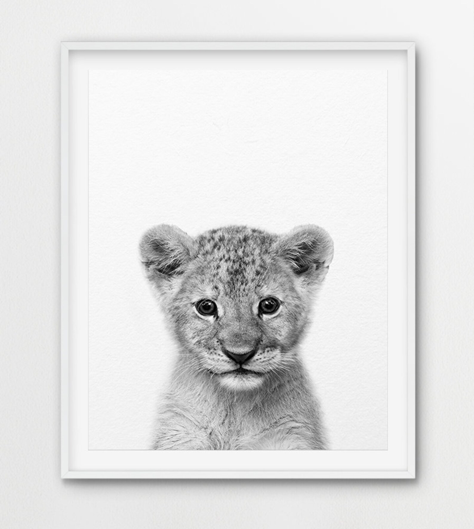 Baby Lion Print Safari Nursery Decor Baby Animals Safari Etsy