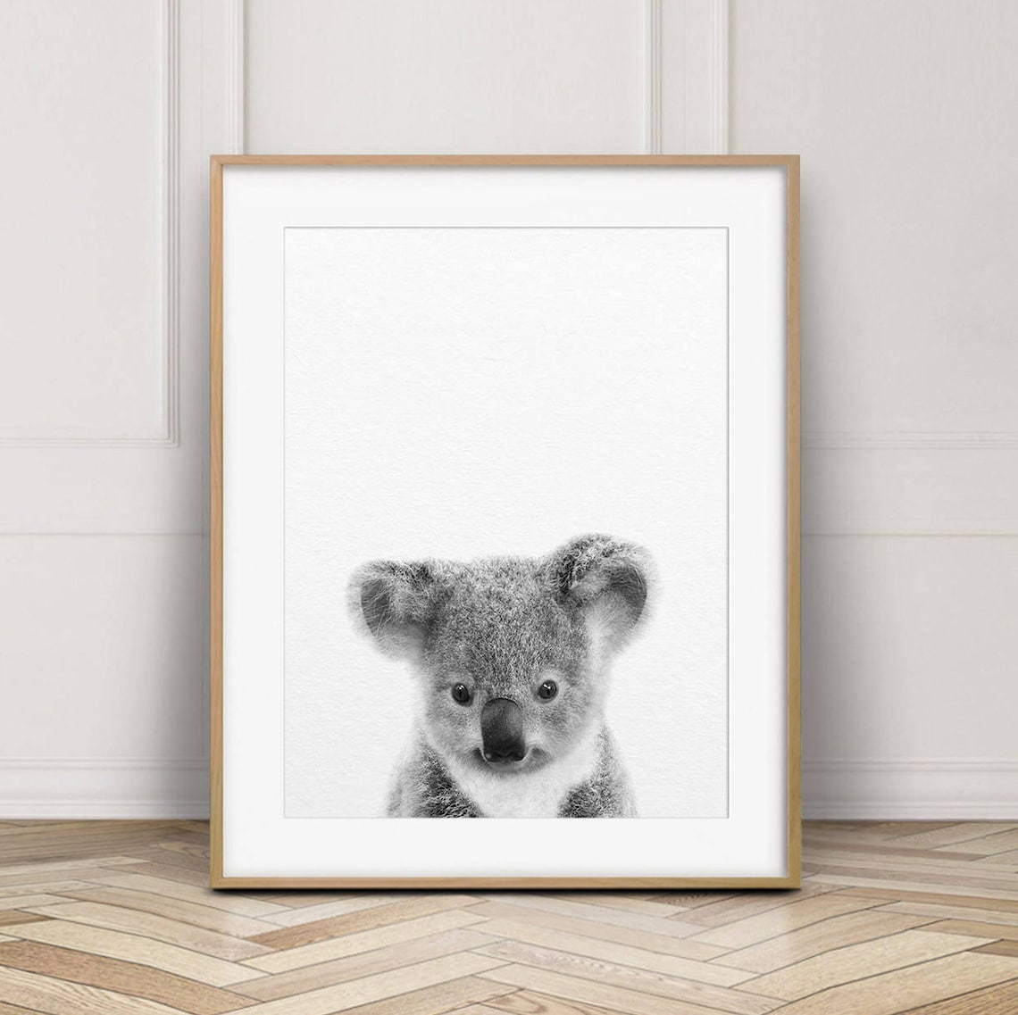 Baby Koala Print Koala Bear Art Nursery Decor Baby Animal Etsy