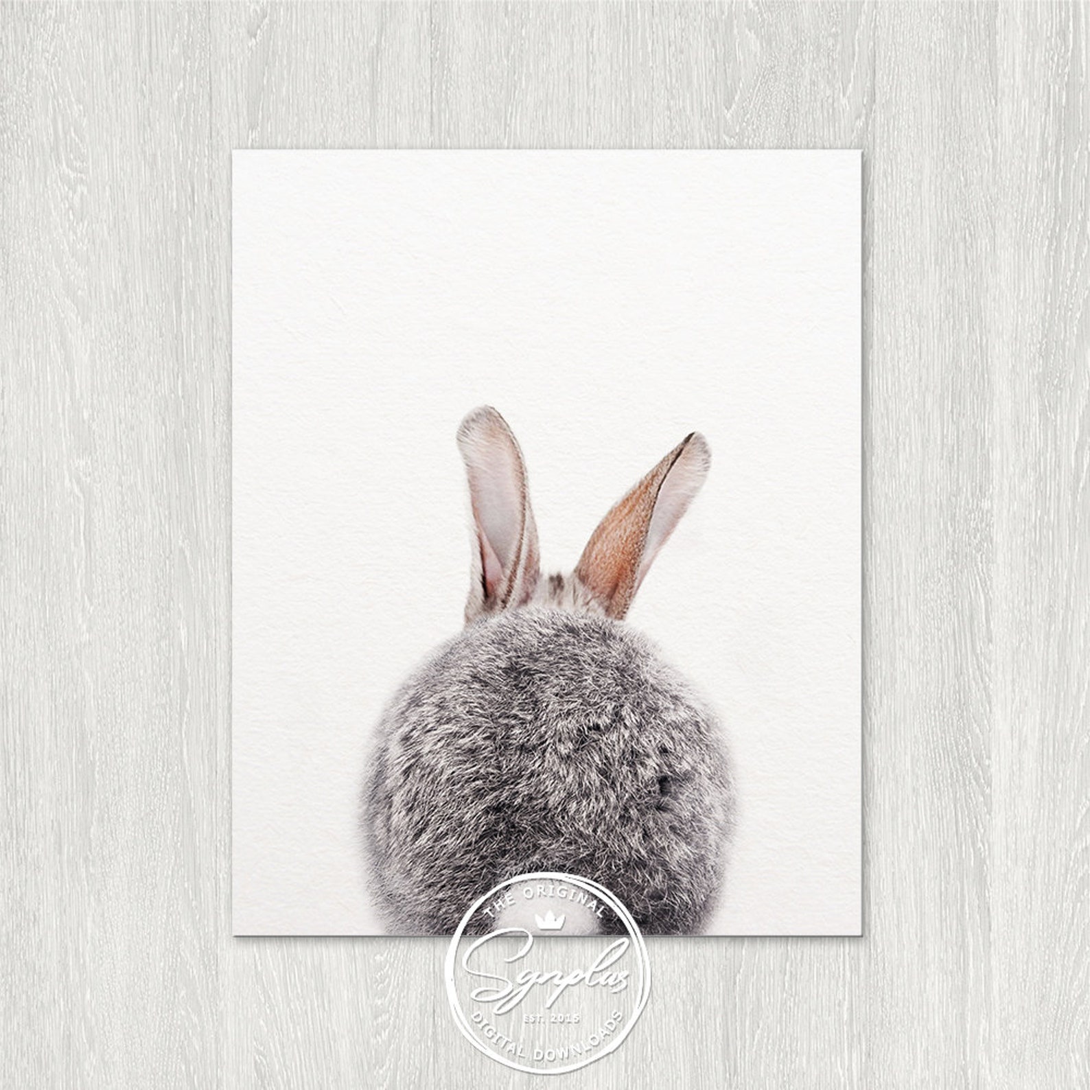 Set of 2 Bunny Print Rabbit Print Nursery Art Woodland - Etsy Australia