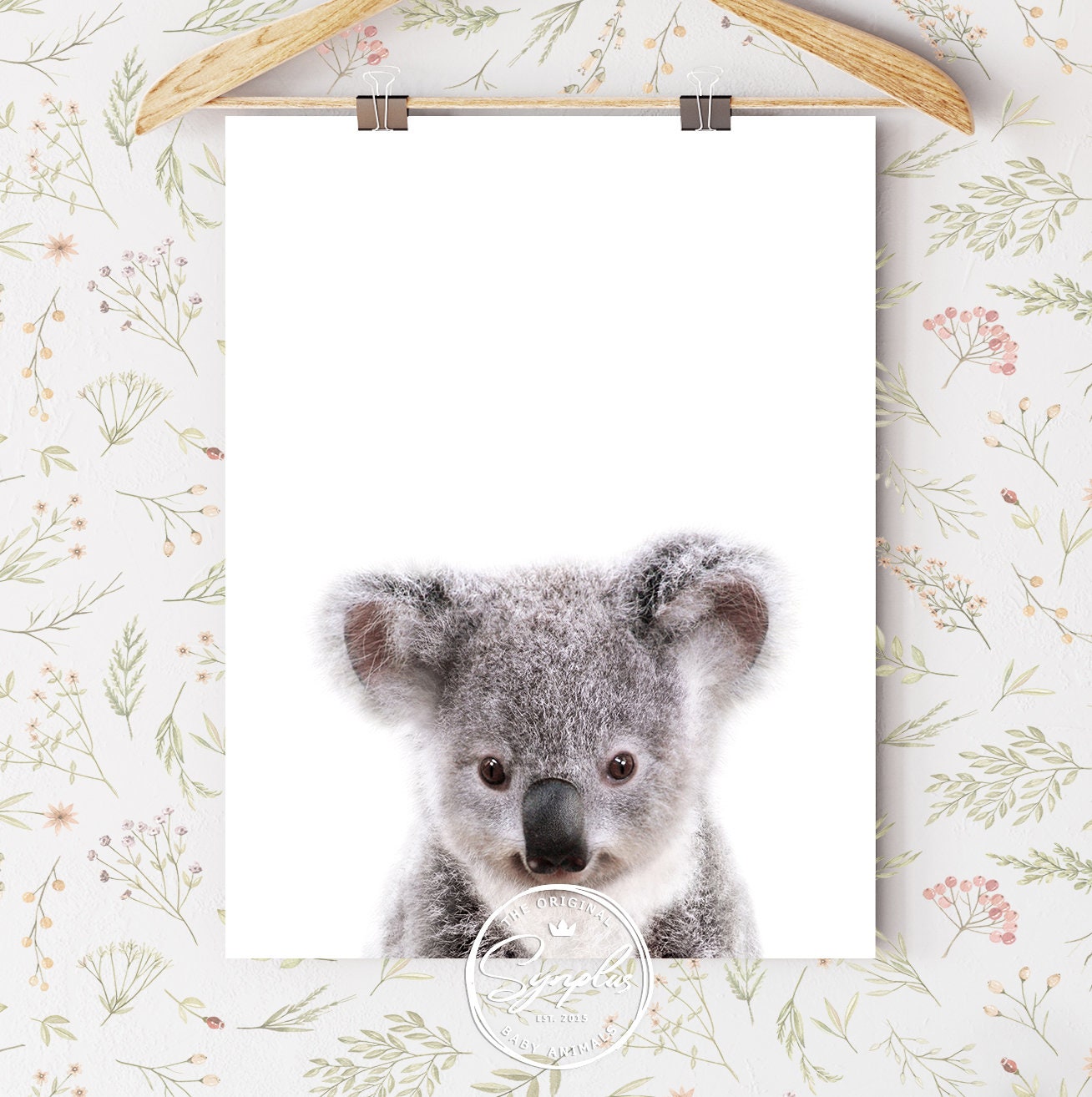 Baby Koala Print, Australian Animal, Nursery Wall Art, Baby Koala ...