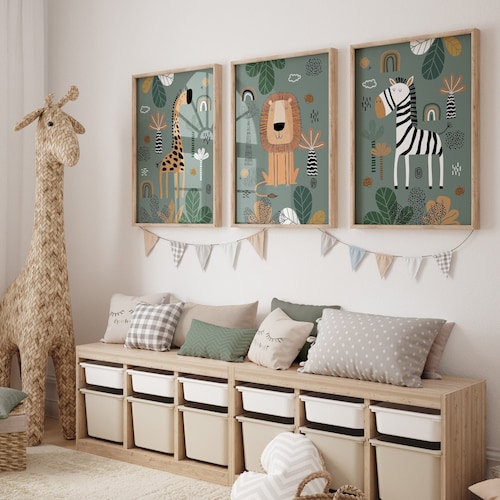 Safari Nursery Wall Prints Nursery Decor Boho Nursery Etsy Australia