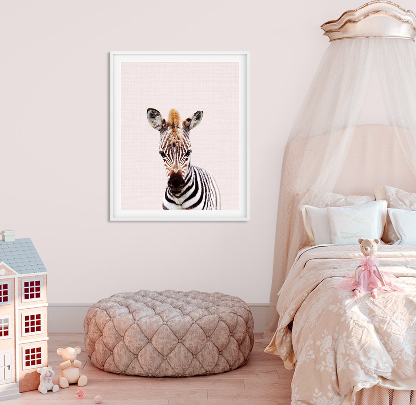 Zebra Print Safari Nursery Decor Baby Animals Safari Animal | Etsy