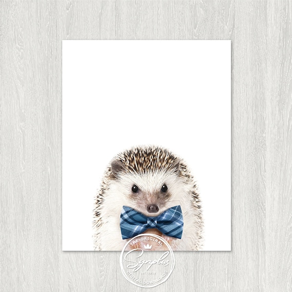 hedgehog with bow tie