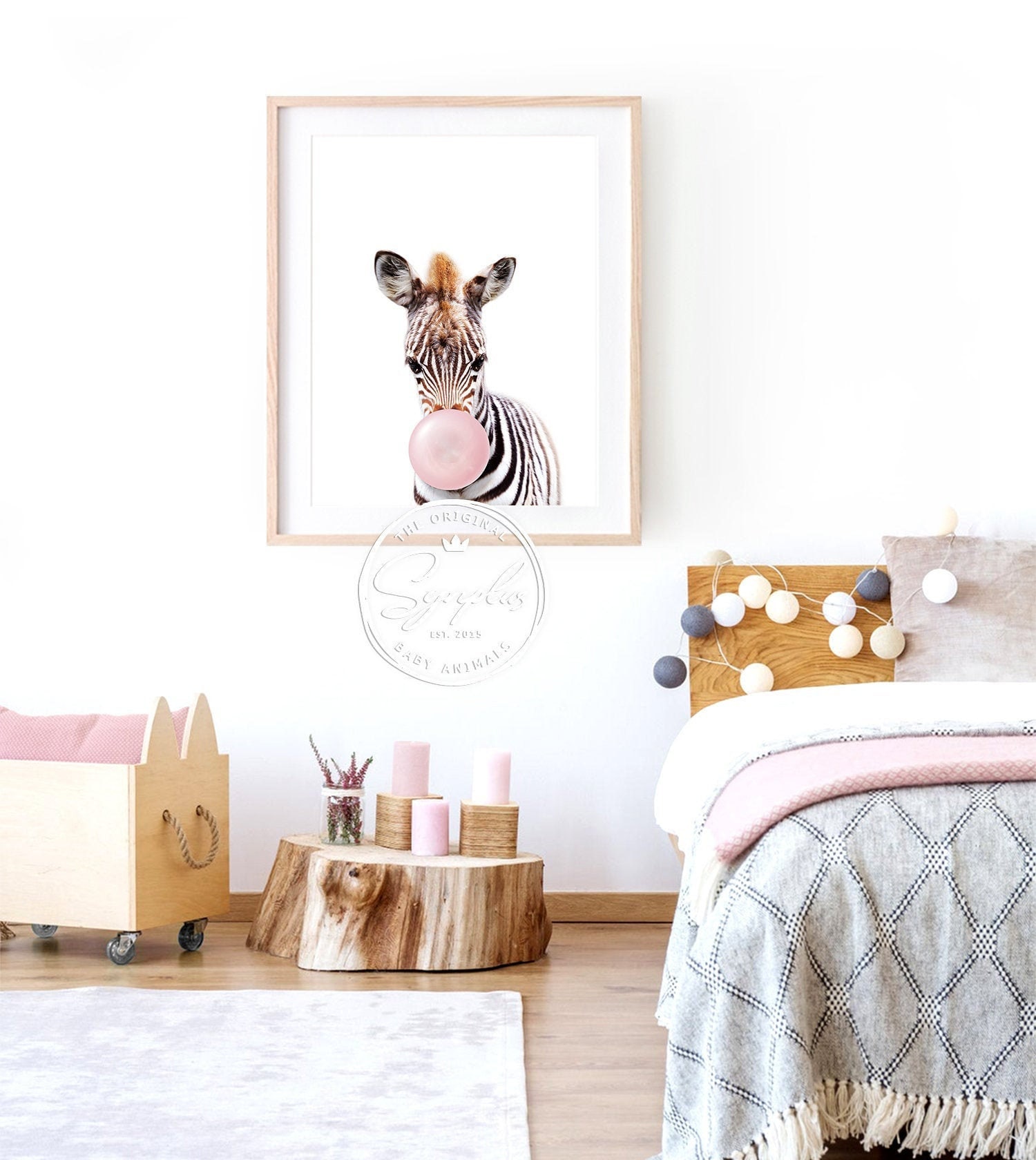 Cebra bebé con chicle rosa, chicle soplando cebra, decoración de guardería,  arte mural infantil para niñas, Safari Baby Animal Printable Art de Synplus  - Etsy México, image size:1500x1680