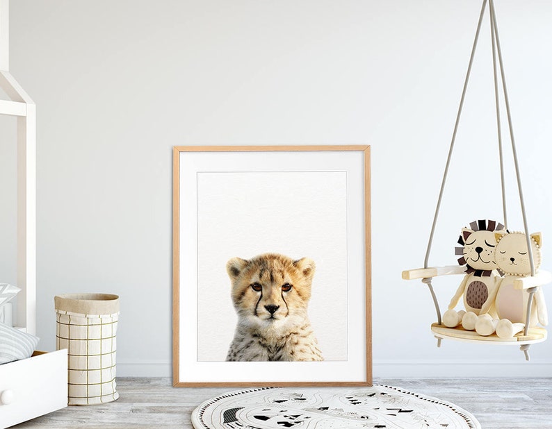 Cheetah Print Nursery Wall Art Cheetah Cub Photo Safari Etsy