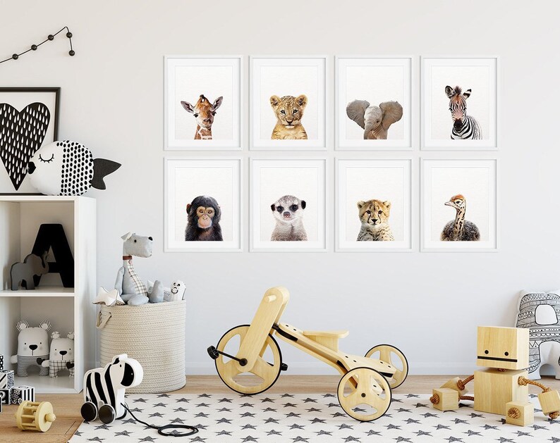 Cheetah Print Nursery Wall Art Cheetah Cub Photo Safari Etsy