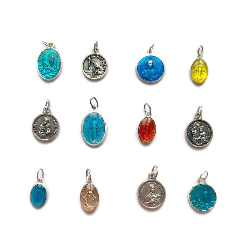2Pcs Pendentifs Religieux, Mélanger et Assortir