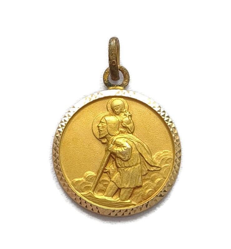 Collier St Christopher Medal Pendant