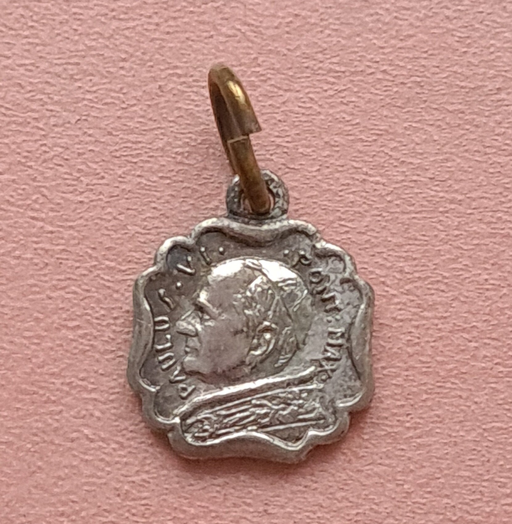 Manque Photo Minuscule Médaille Du Pape Paul Vi, Charme Papal, Pontificale, Paulus Vi Pontifex Max, 