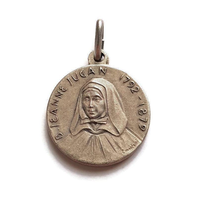 Pendentif Médaille Sainte Jeanne Jugan, Marie de La Croix Charme, Patronne Saint Des Personnes Âgées