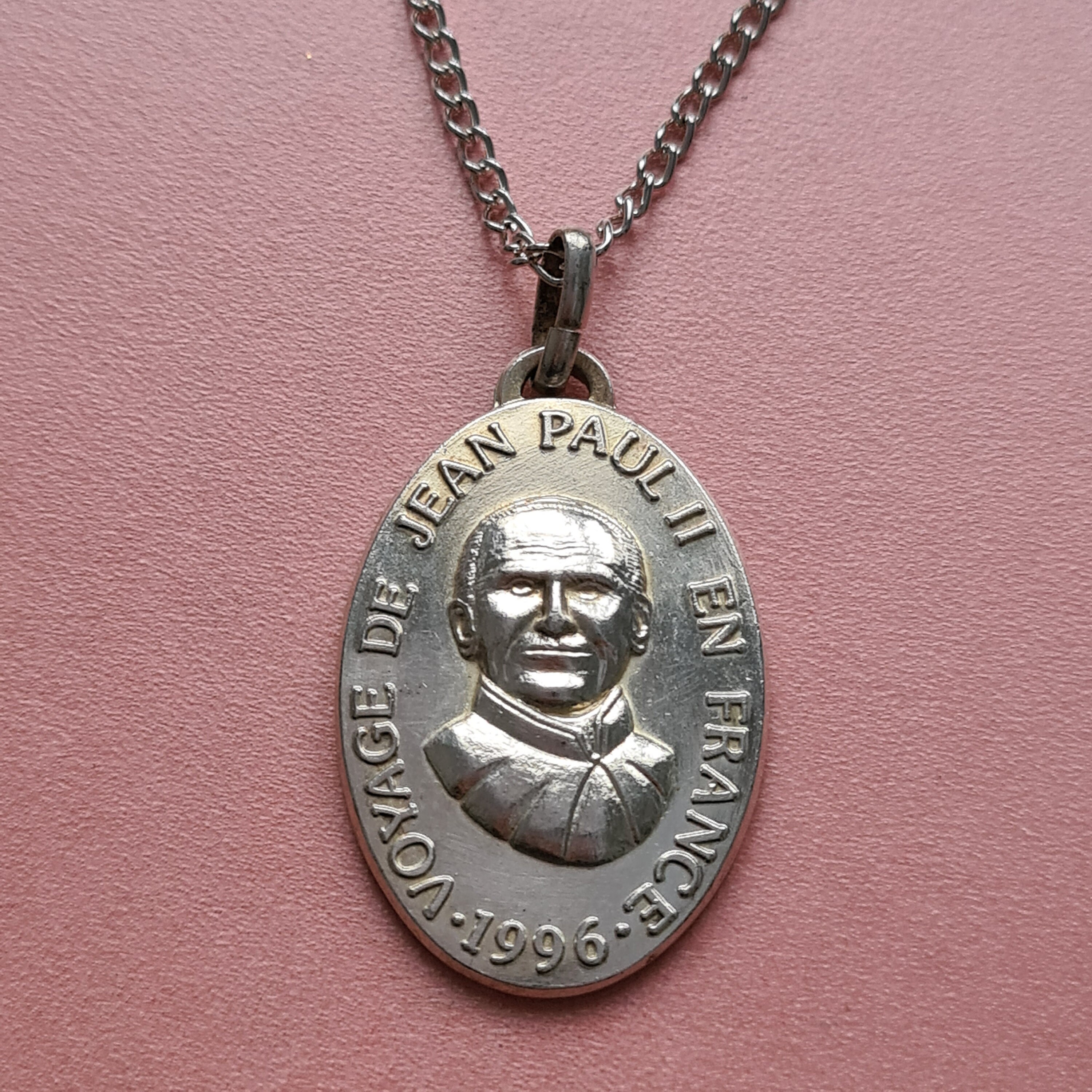 Collier de Médailles Du Pape Jean-Paul Ii, Charme Papal, Médaille Pontificale, Joannes Paulus Ii Pon