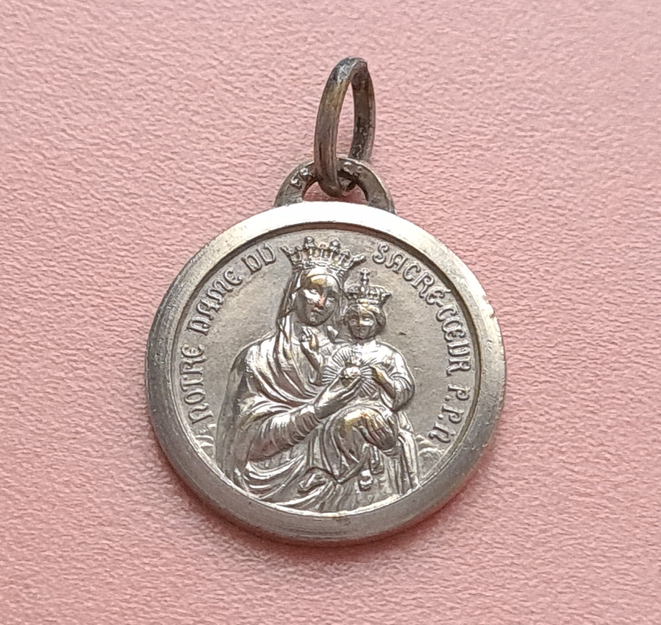 Médaille Notre-Dame Du Sacré-Cœur et Jésus, Charme Religieux