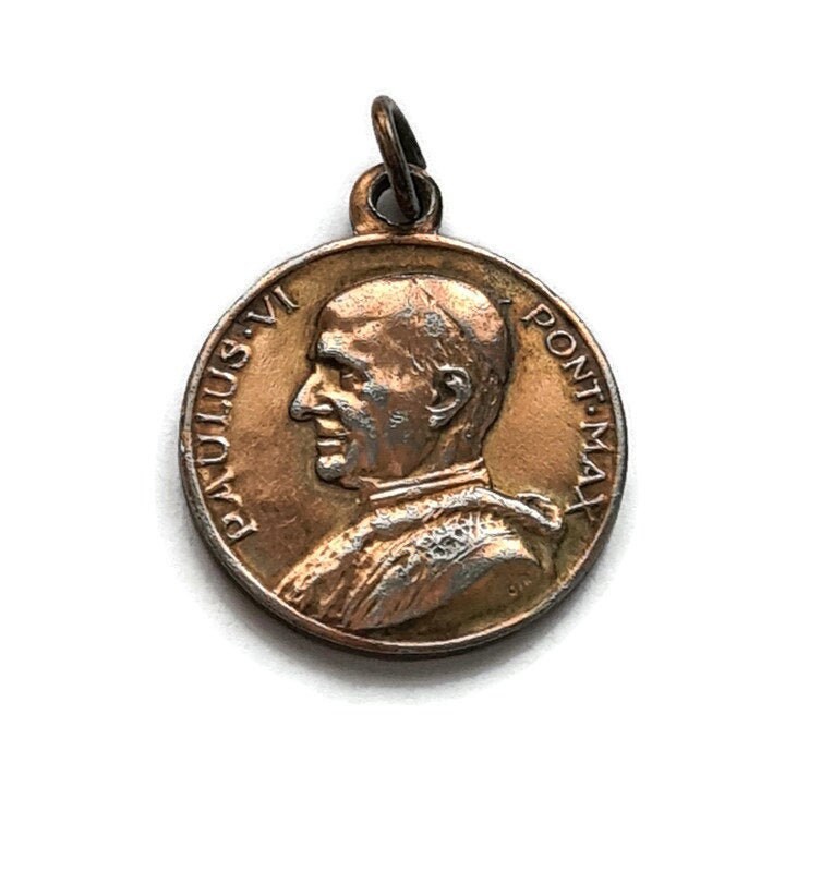 Médaille Du Pape Paul Vi, Charme Papal, Médaille Pontificale, Paulus Vi Pontifex Max, Roma 1975