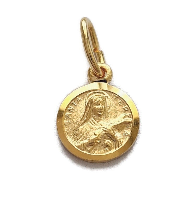 Collier de Médailles de Sainte Thérèse, Pendentif Thérèse Lisieux, Bijoux Religieux