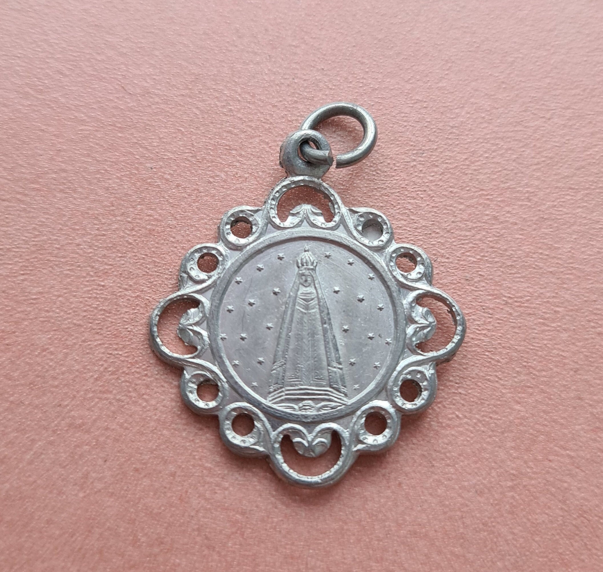Médaille Antique de Sainte Vierge Marie, Aluminium