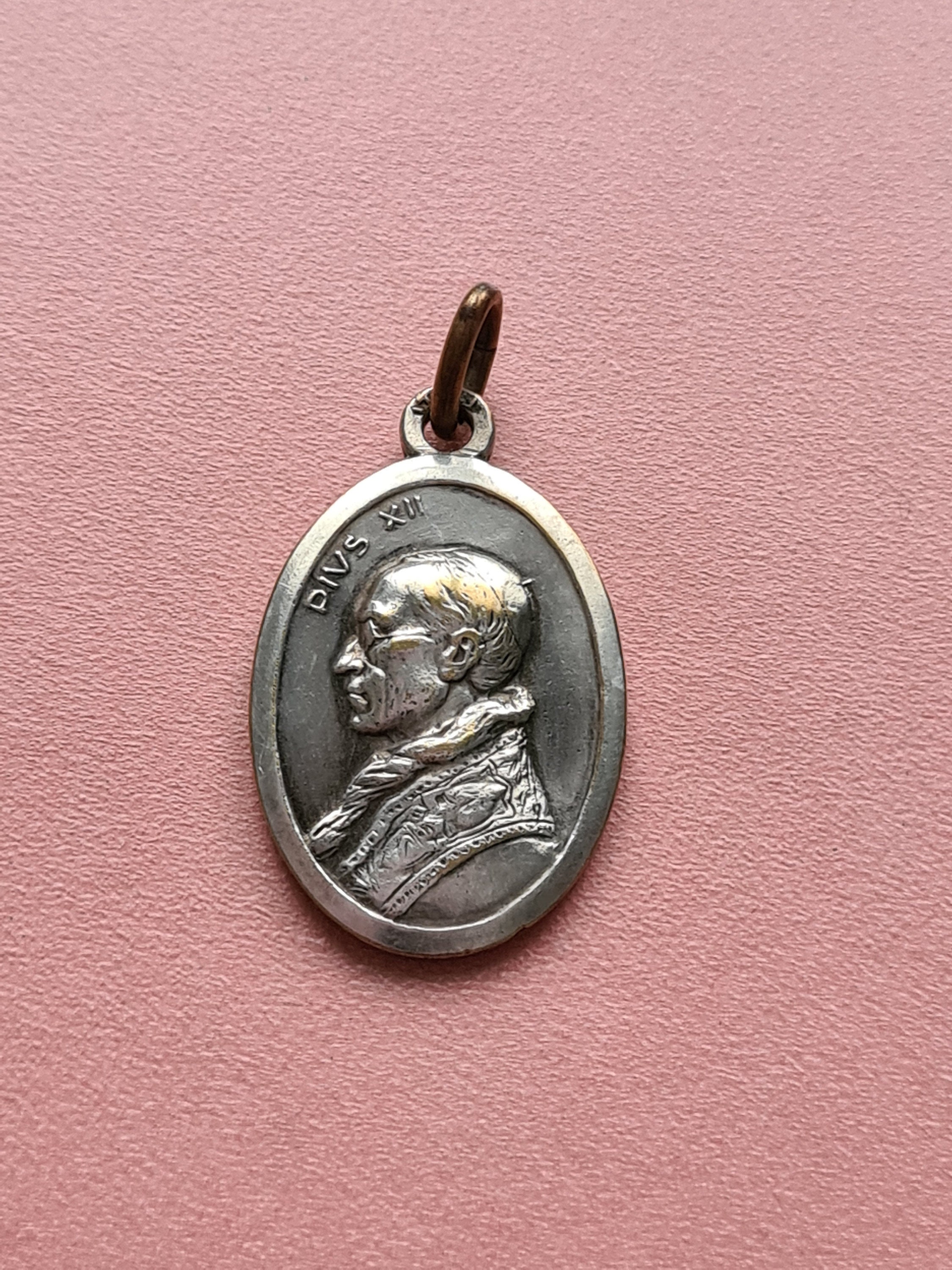 Pendentif Médaille Du Pape Pie Xii, Bijoux Religieux