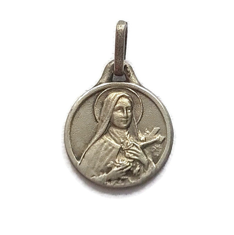 Collier de Médailles de Sainte Thérèse, Pendentif Thérèse Lisieux, Bijoux Religieux