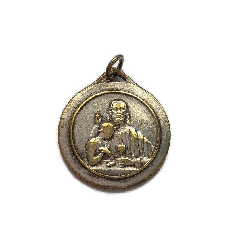 Médaille de Communion Vintage, Calice