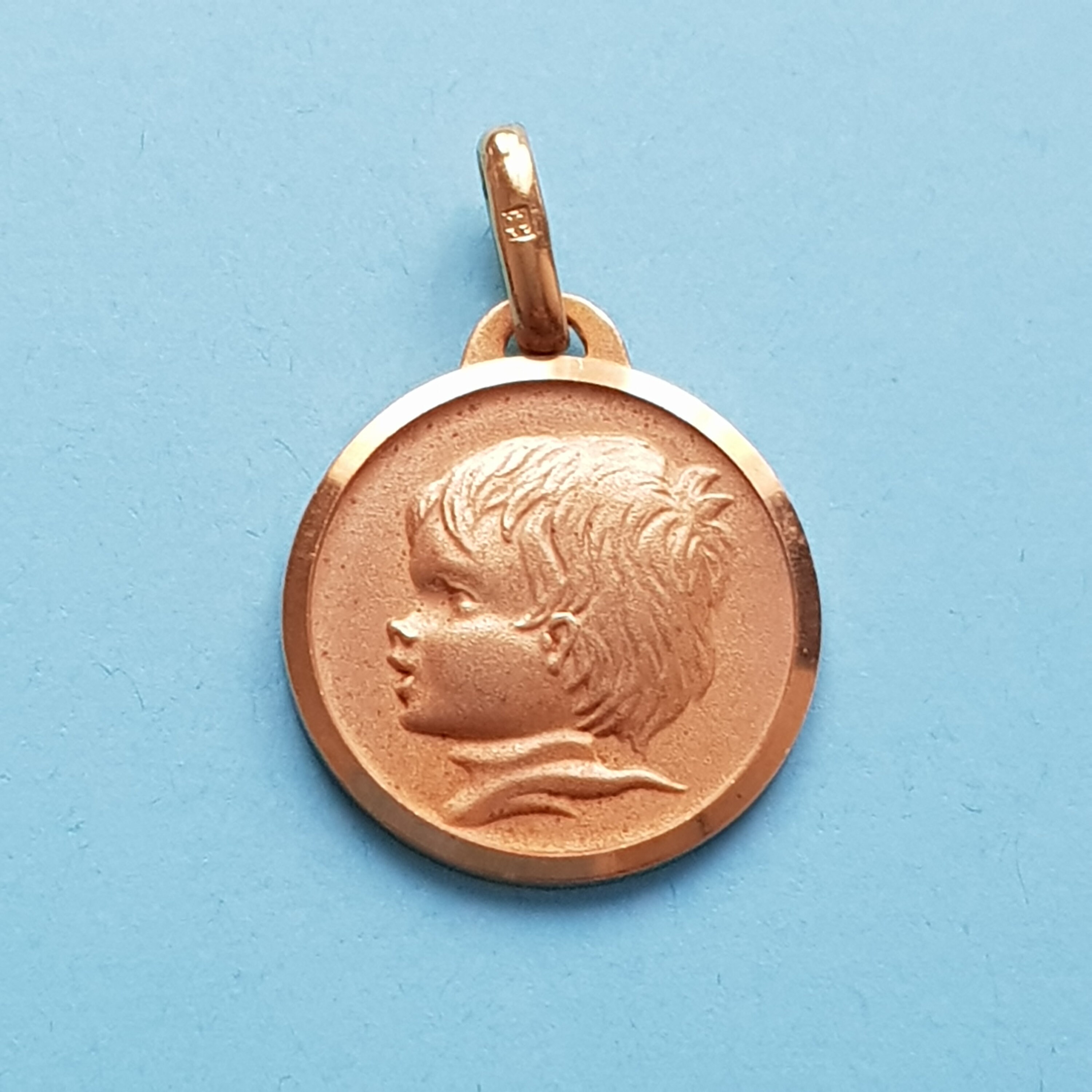 Pendentif Médaille de Communion, Charme Religieux, Cadeau Communion Pour Garçon