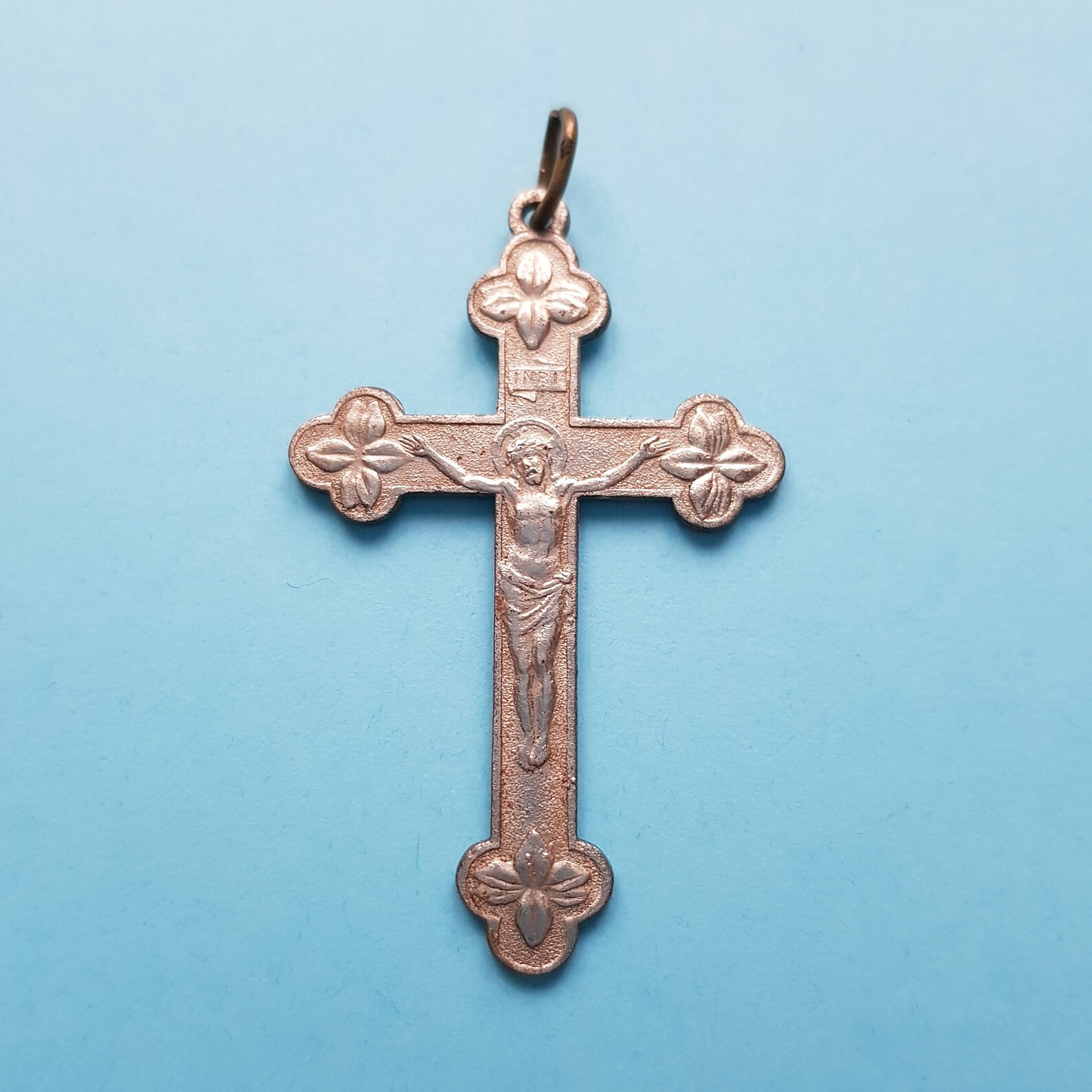 Antique french cross pendant catholic cross pendant Etsy