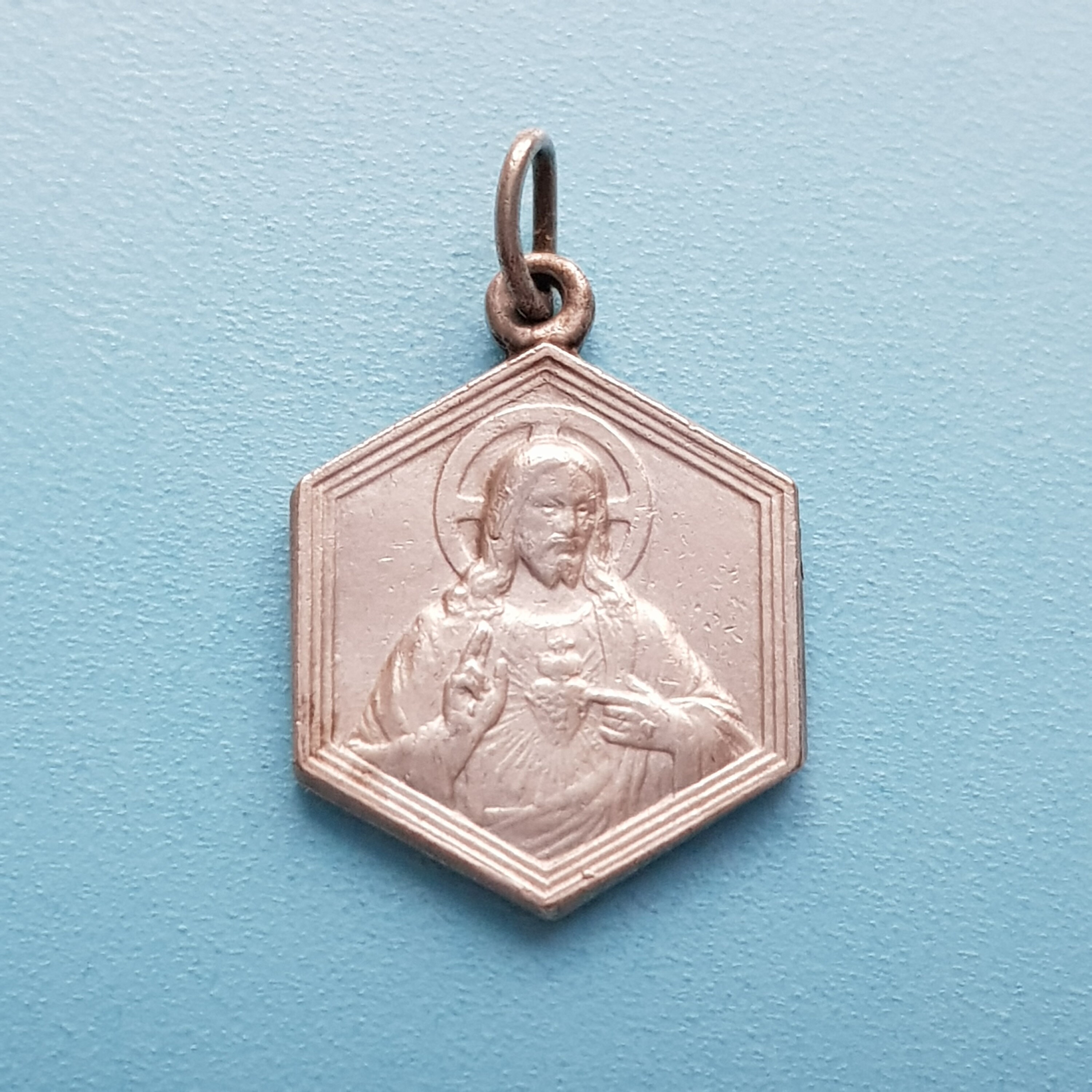 Médaille Saint-Scapulaire, Sacré-Cœur de Jésus et Dame Du Mont Carmel