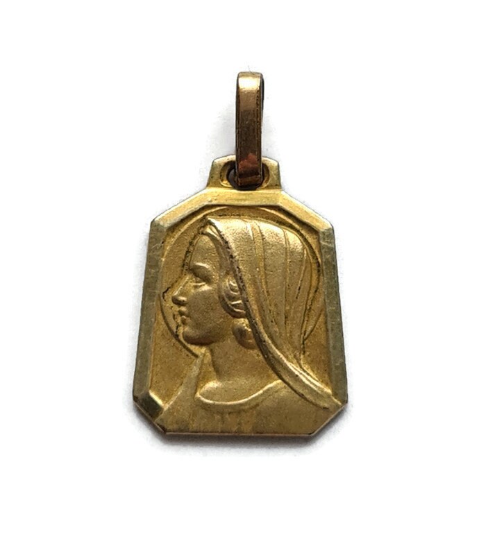 Pendentif Catholique de La Médaille Sainte Vierge Marie, Charme Religieux