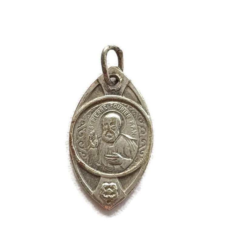 Pendentif Médaille St Pierre Fourier, Patron Saint Des Éducateurs