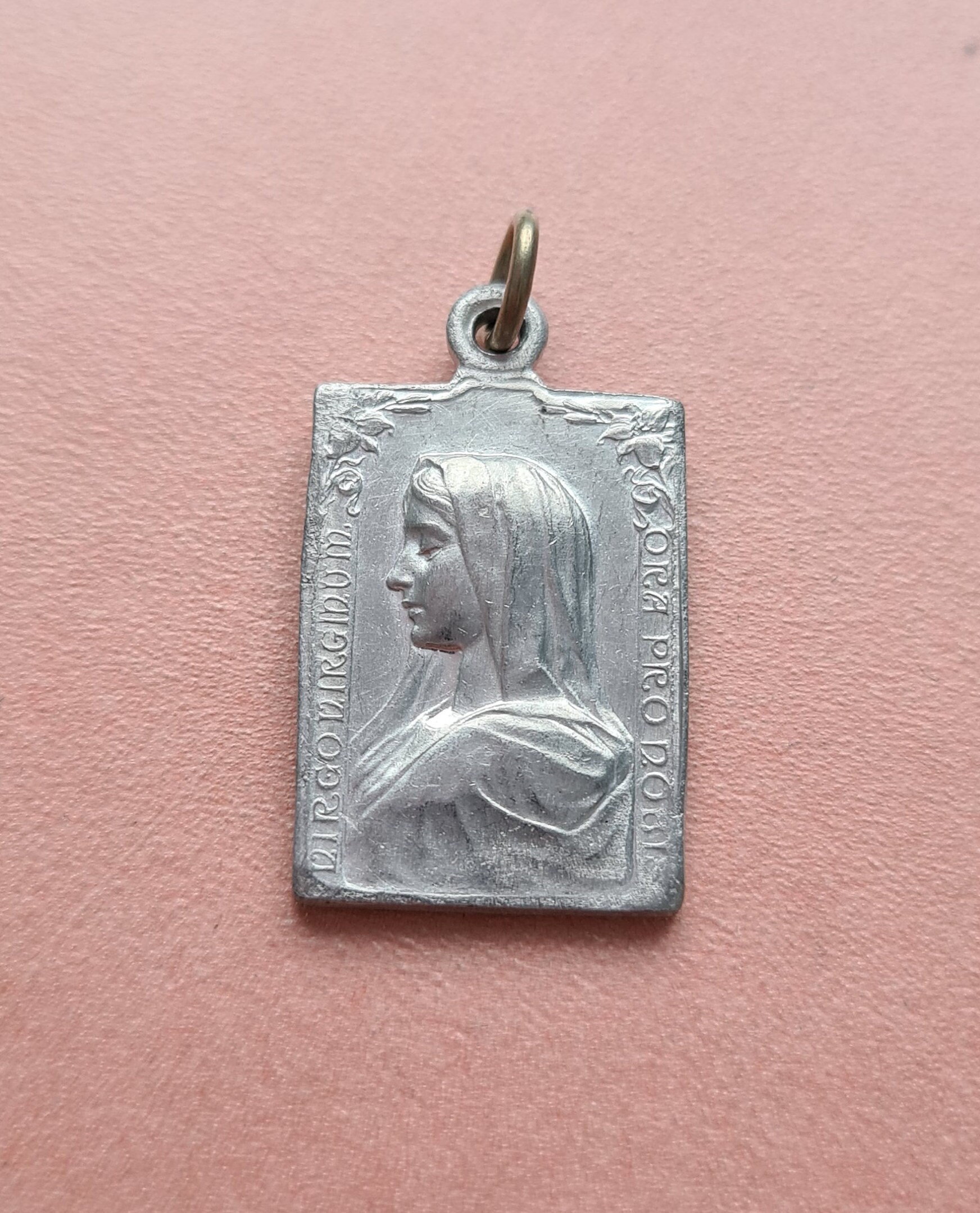 Sainte Vierge Marie, Médaille de Lourdes, Virginum, Aluminium