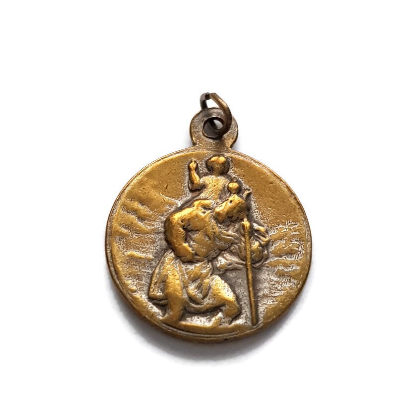 Pendentif de La Médaille Notre Dame Garde et Saint-Christophe, Charme Notre-Dame-De-La Garde