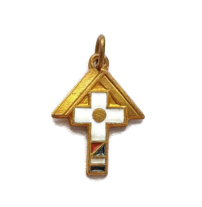 Charme Vintage Pendentif Croix