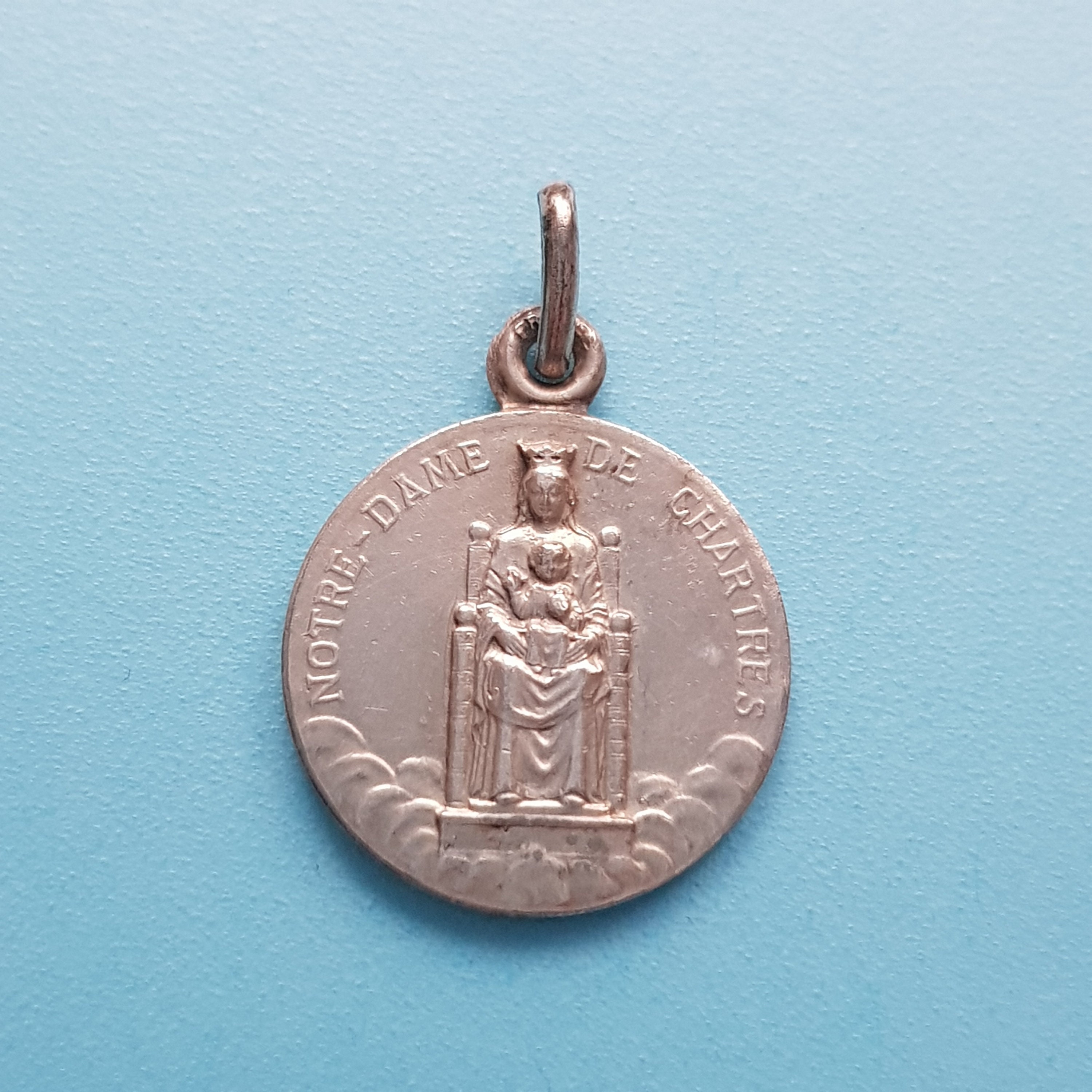Notre-Dame de Chartres Charme, Médaille Religieuse, Pendentif Chrétien