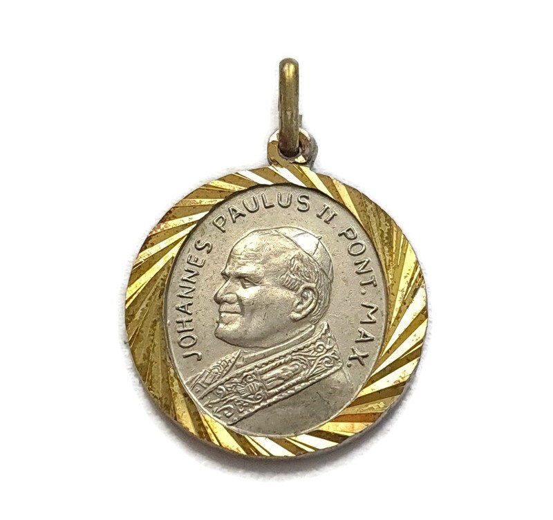 Médaille Du Pape Jean-Paul Ii, Charme Papal de 1983, Médaille Pontificale, Joannes Paulus Ii Pont Ma