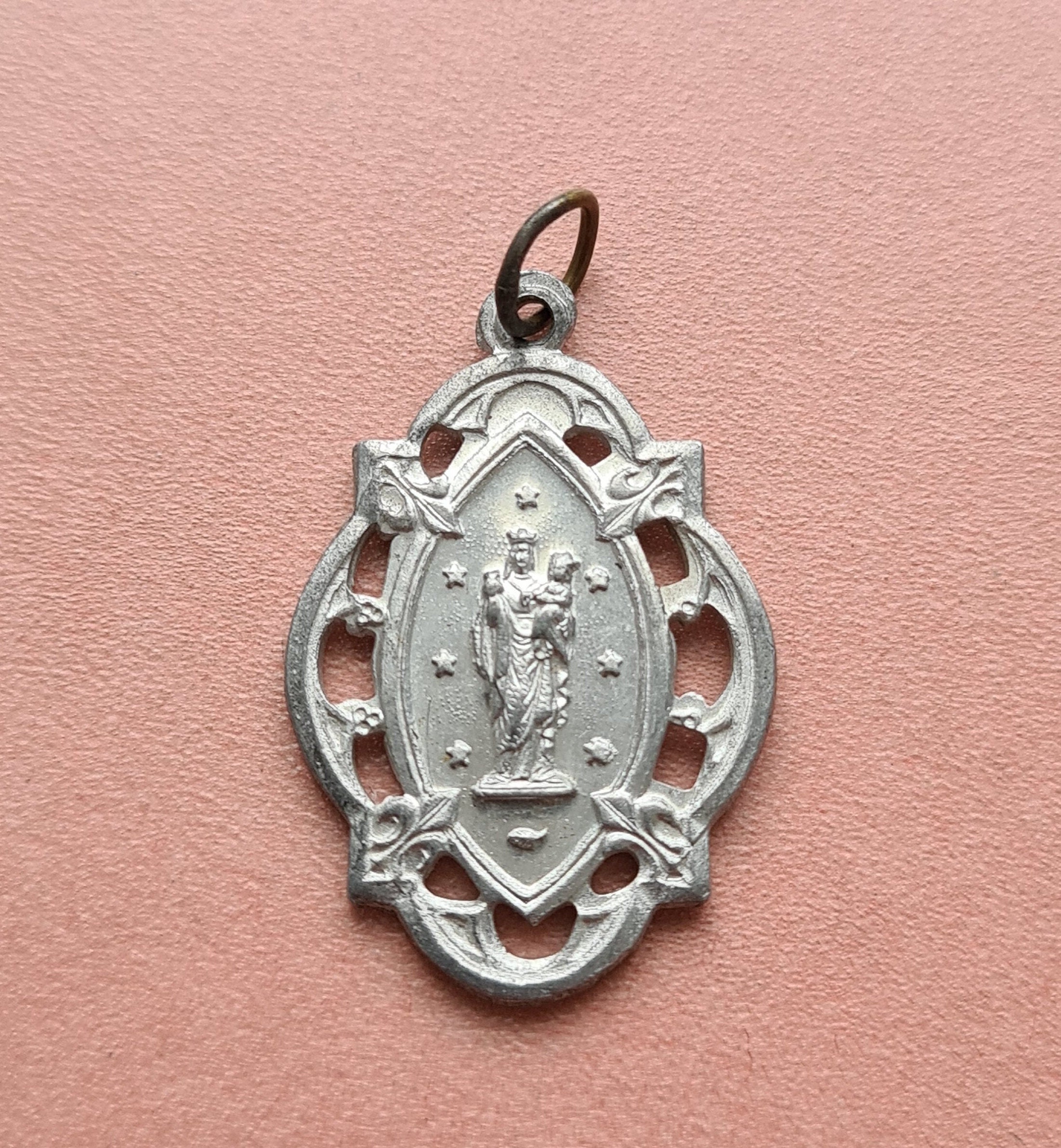 Médaille Antique Notre Dame Du Laus, Aluminium