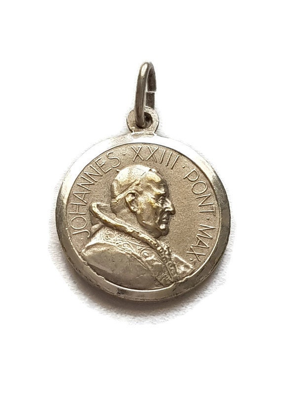 Pape Paulus Vi &johannes Xxiii Médaille, Charme Pontifical, Médaille Pontificale, Pontifex Maximus,