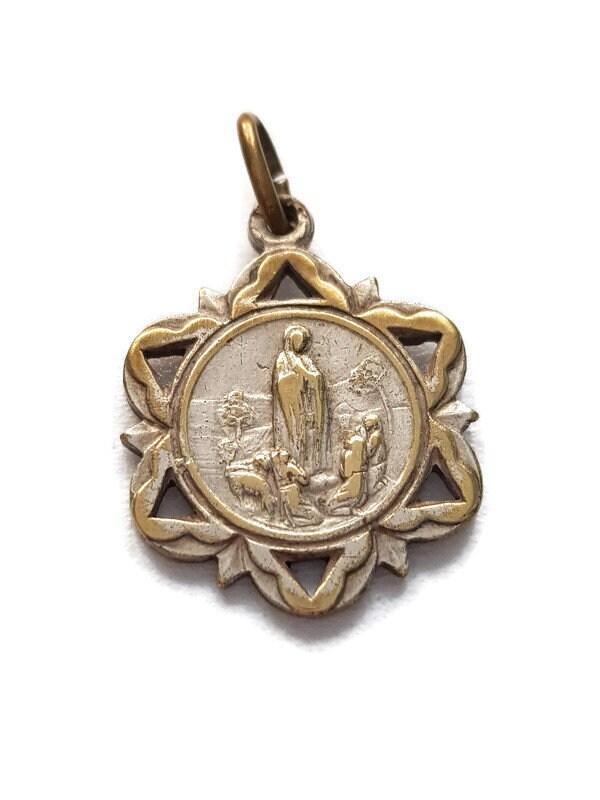 Pendentif de Médaille Notre-Dame Fatima, Charme Sainte Vierge Marie, de Rosario Dame Fatima