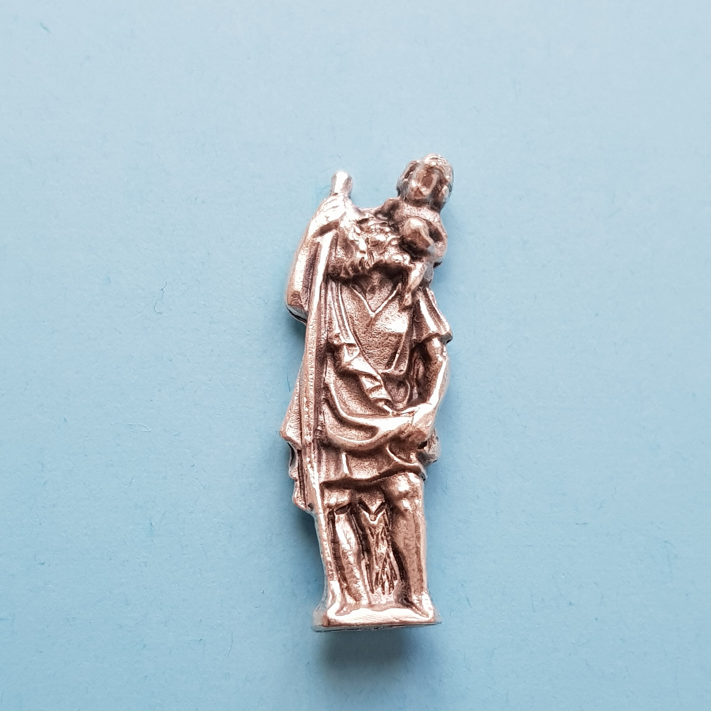 Tiny St Christopher Statue, Statue de Poche