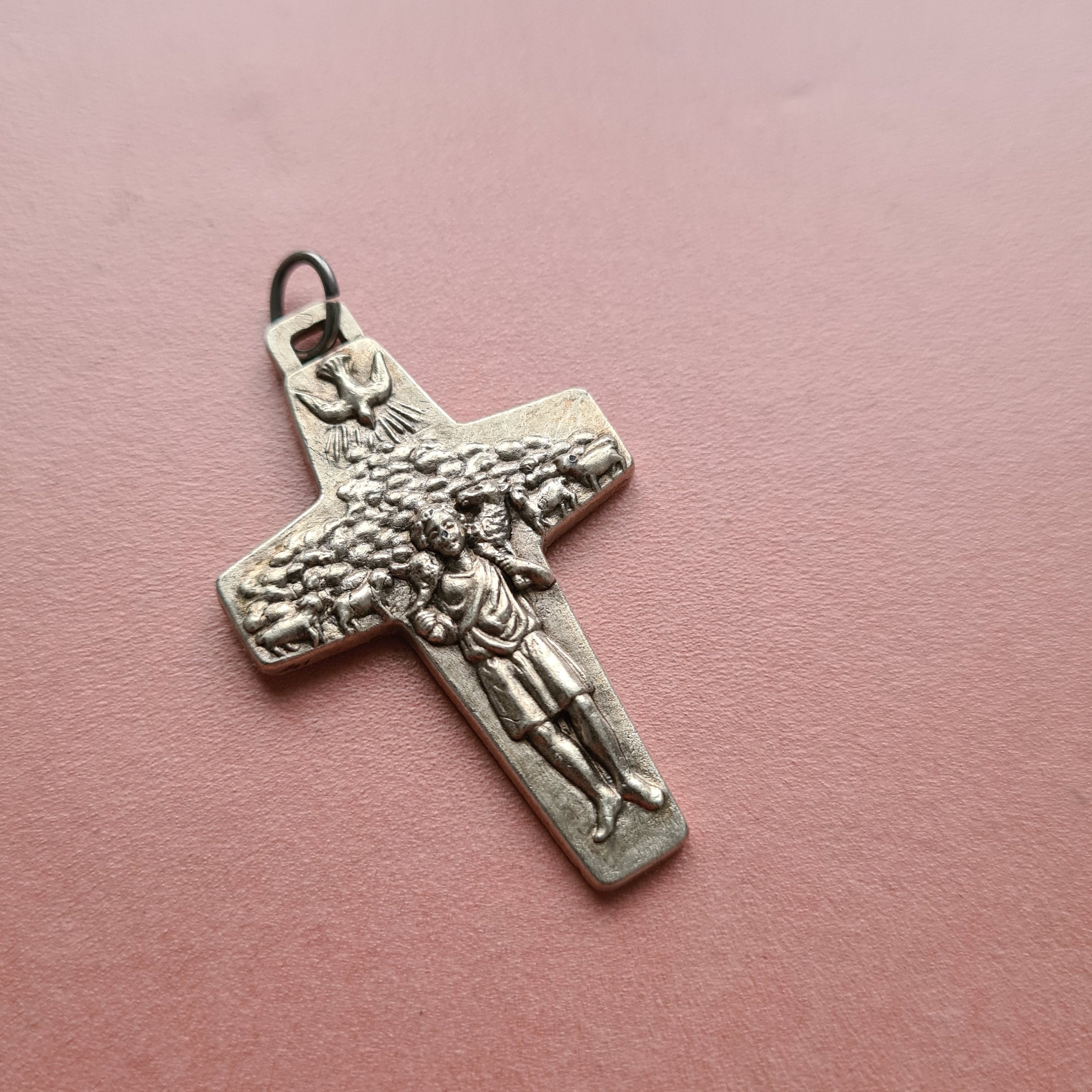 Croix Du Bon Pasteur, Pendentif en Croix Pape François, Médaille Papale