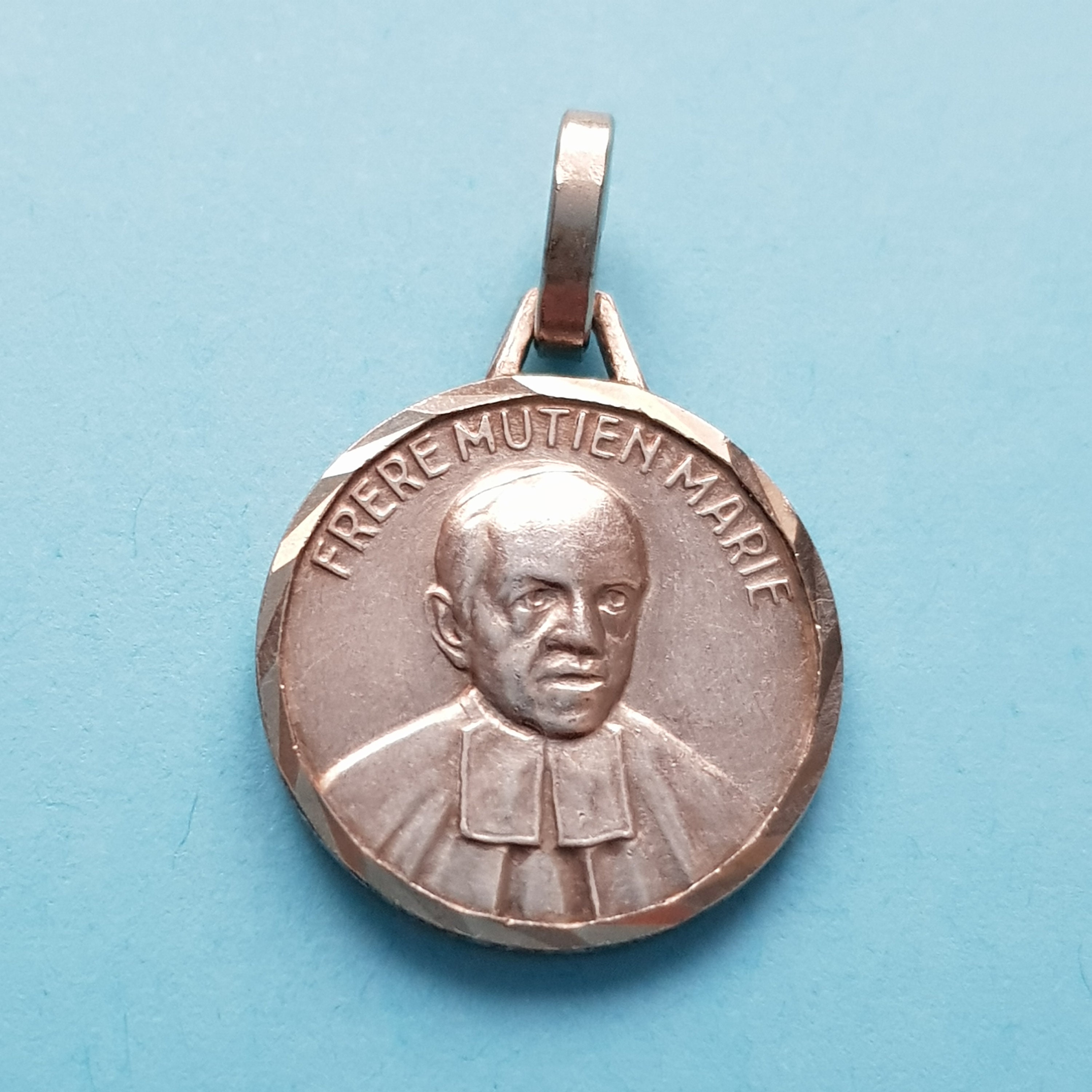 Pendentif de Médaille Vintage Brother Mutien Marie Malonne