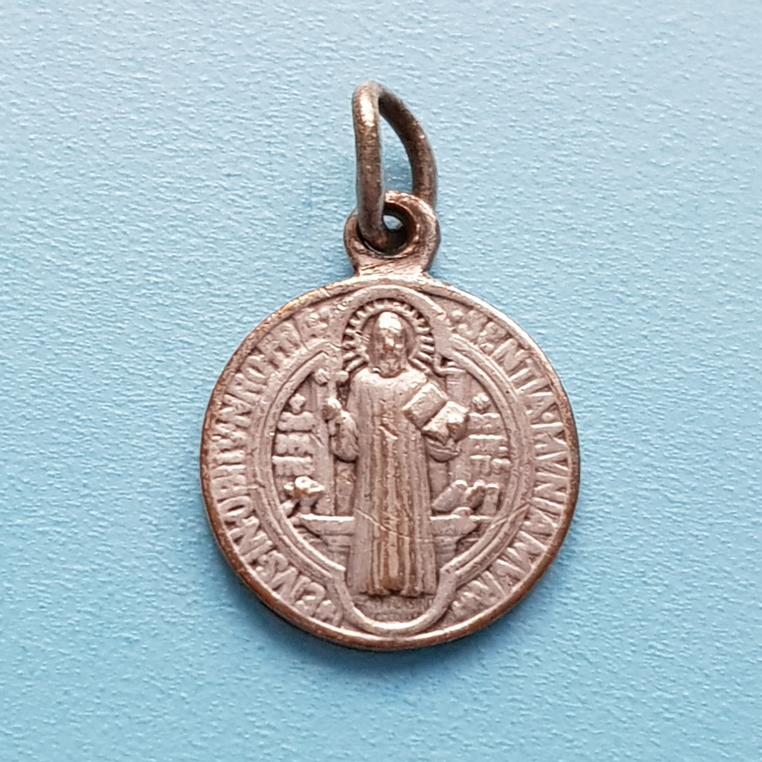Médaille Saint-Benoît Vintage, Pendentif Religieux