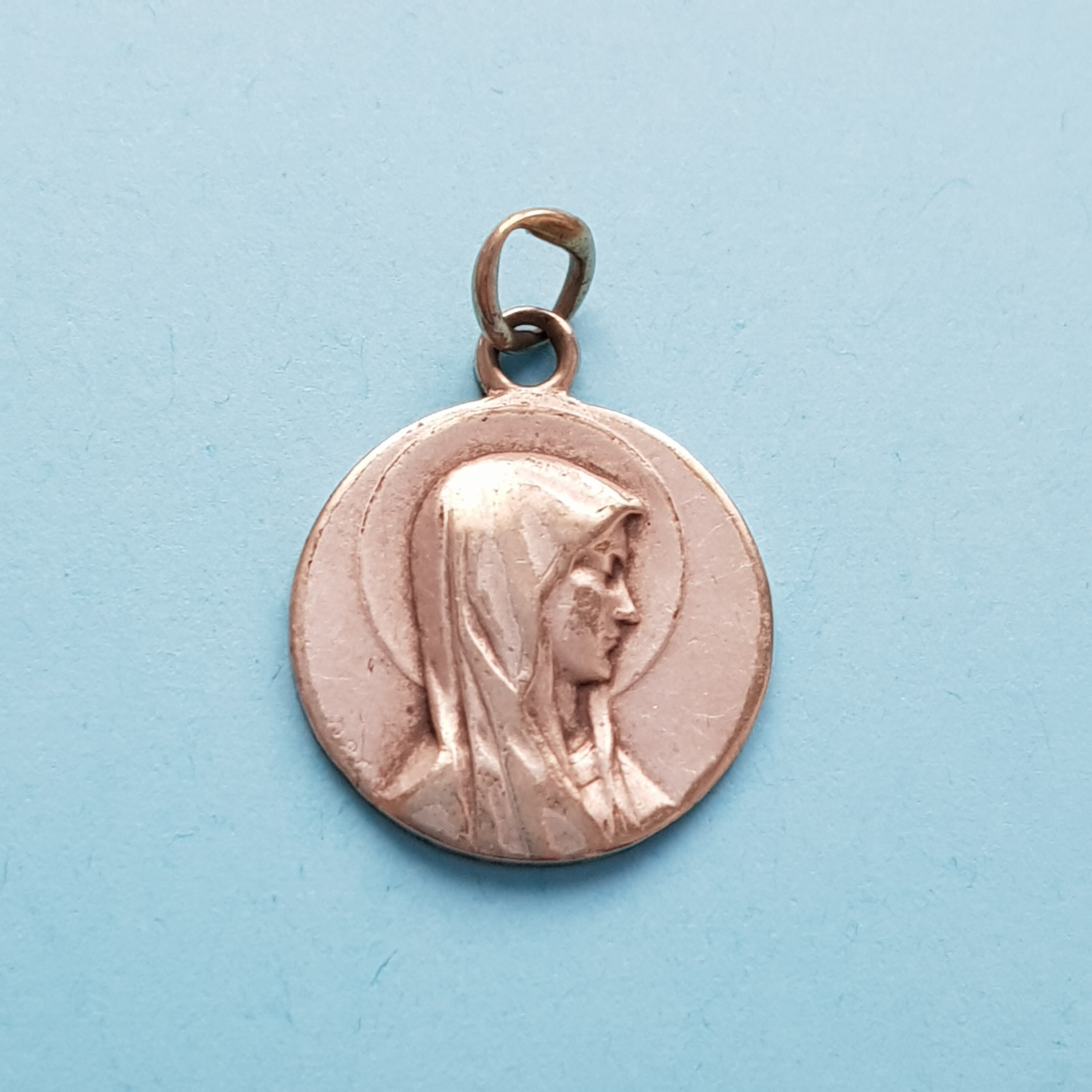Pendentif Médaille Notre-Dame de Lourdes Par Obc, Charme Sainte Vierge Marie