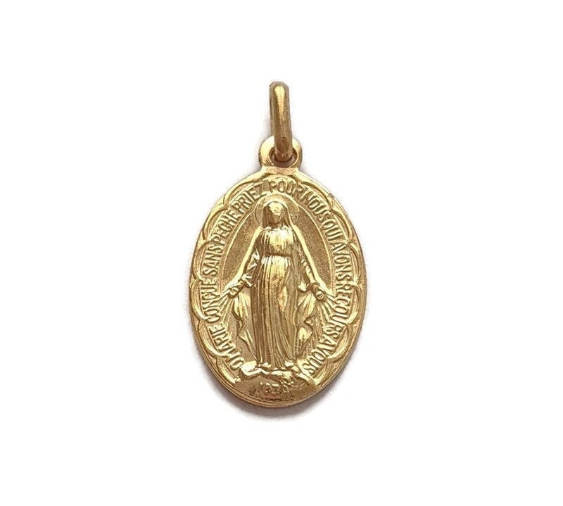 Médaille Miraculeuse, Pendentif Médaille Sainte Vierge Marie