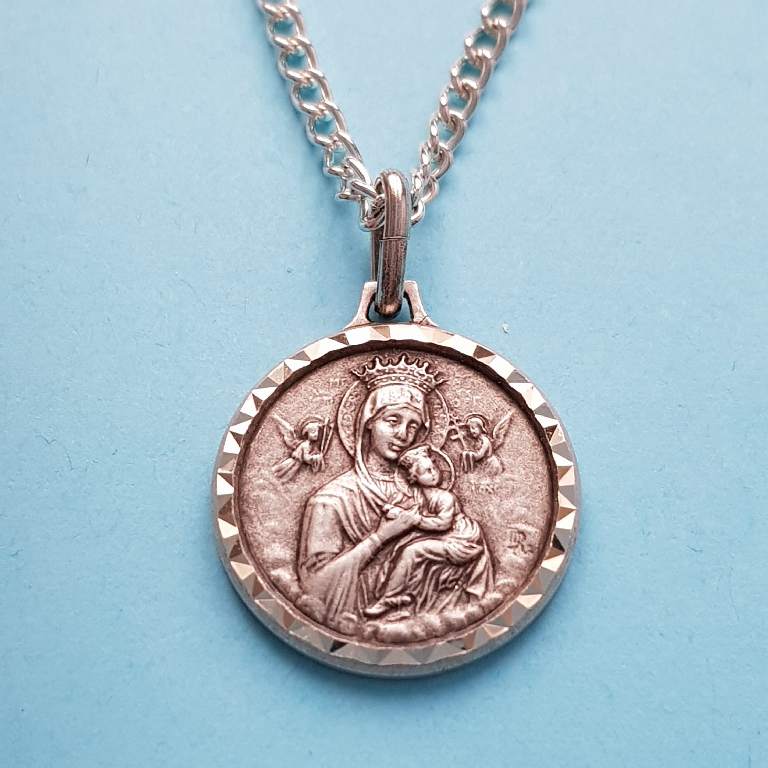 Collier de Médailles Notre-Dame-Du-Perpétuel et Jésus