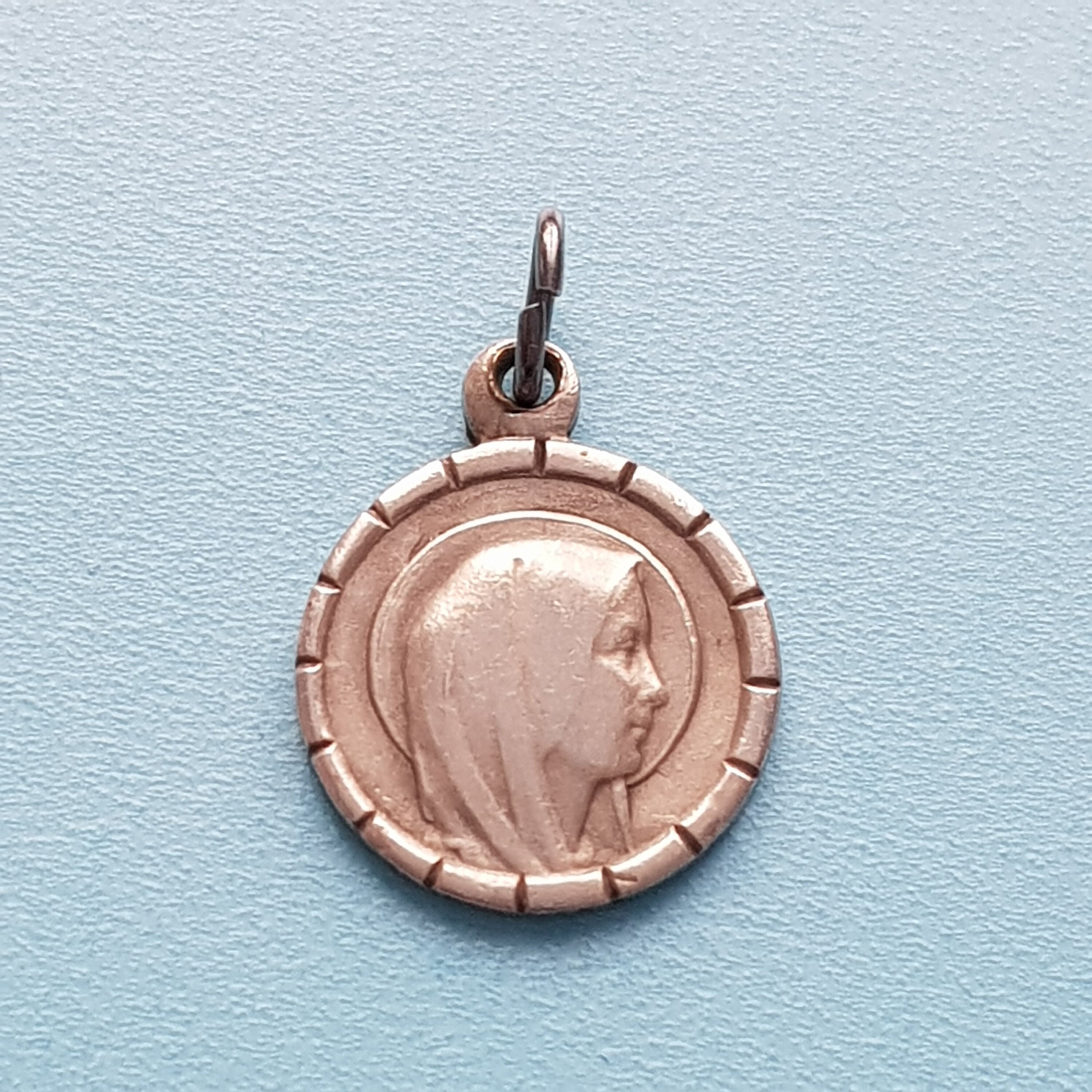 Pendentif Médaille de La Sainte Vierge Marie, Charme Lourdes, Collier Vierge