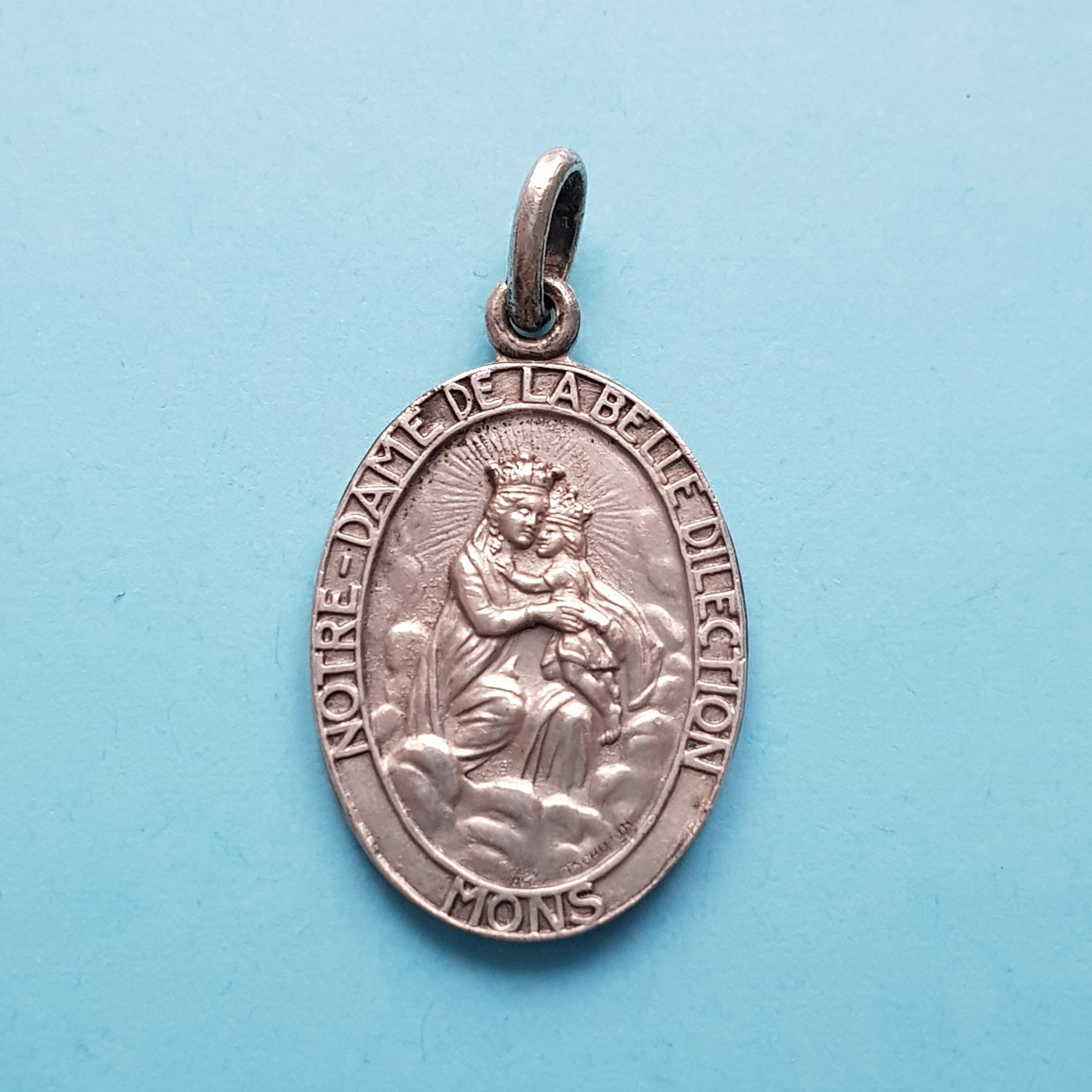 Médaille Notre Dame de La Belle Dilection, Mons, Belgique, Signée Par Tschudin