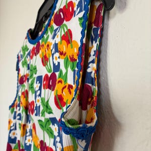 NANTUCKET NATURALS Vintage Sleeveless Dress ~ CHERRIES Bild 5