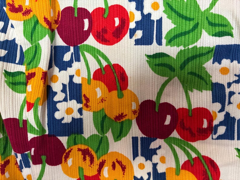 NANTUCKET NATURALS Vintage Sleeveless Dress ~ CHERRIES Bild 20